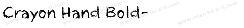 Crayon Hand Bold字体转换